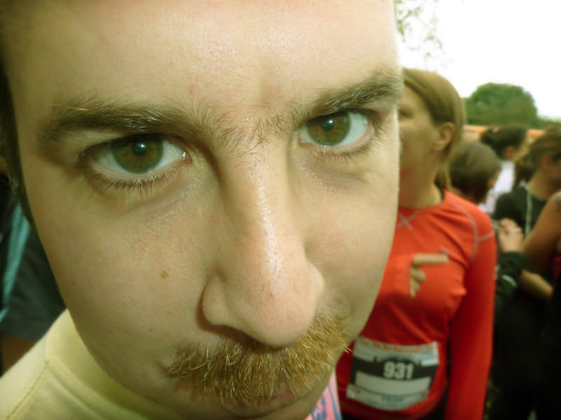 Picture of Matt at Movember 10K run 2010