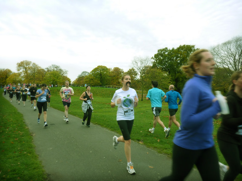 Picture of Matt at Movember 10K run 2010