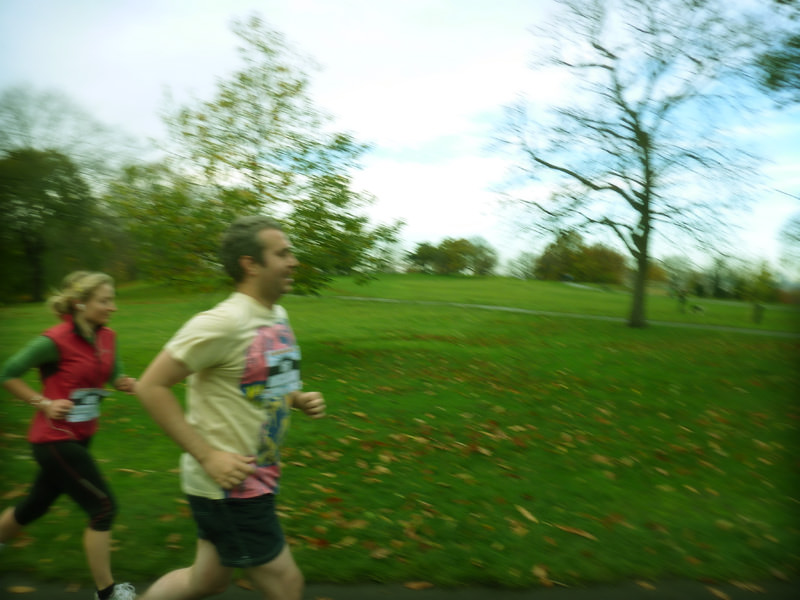 Picture of Matt at Movember 10K run 2010