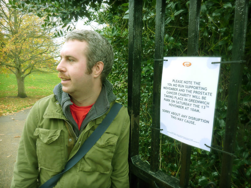 Picture of Matt at Movember 10K run 2010